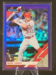 2019 Panini Donruss Holo Purple Mike Trout #170 Los Angeles